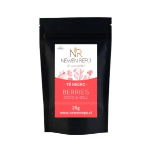 TÉ NEGRO, BERRIES, COCO & GOJI 25 GRAMOS - NEWEN REPU