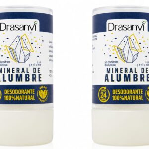 PACK 2 DESODORANTES MINERAL DE ALUMBRE 120 GRAMOS DRASANVI
